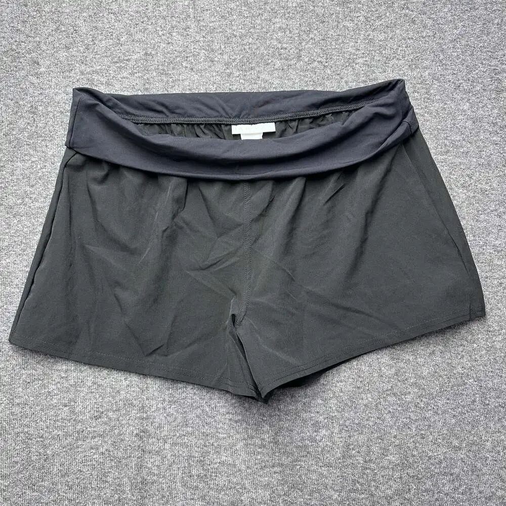 Women's La Blanca Foldover Swim Boardshorts Black